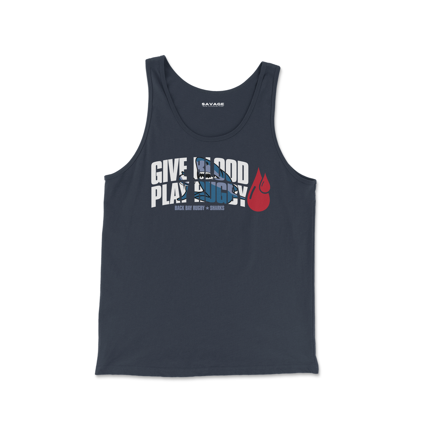 Give Blood Play Rugby Jersey Tank