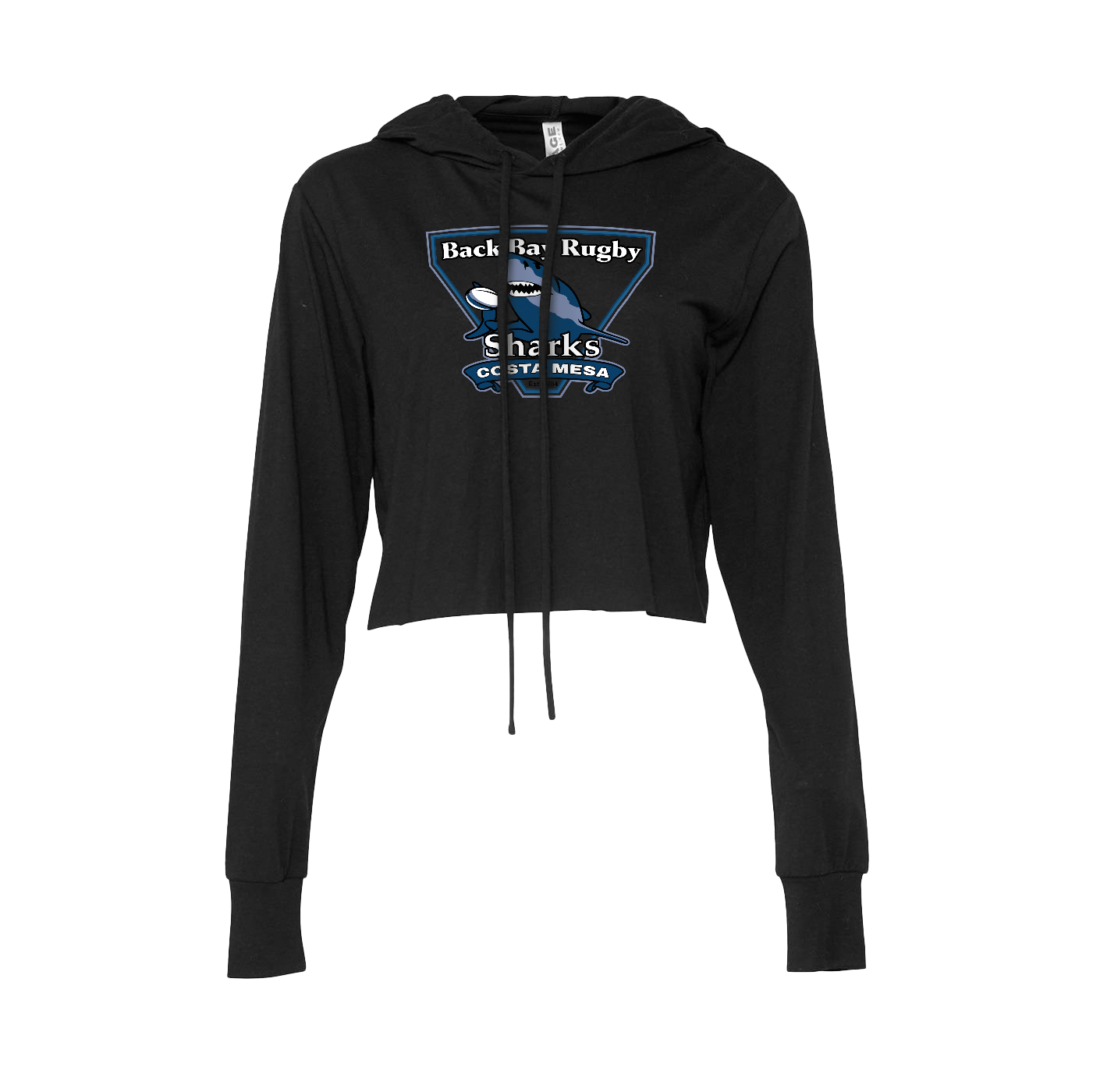 Back Bay Rugby - Crop Long Sleeve Hoodie Tee