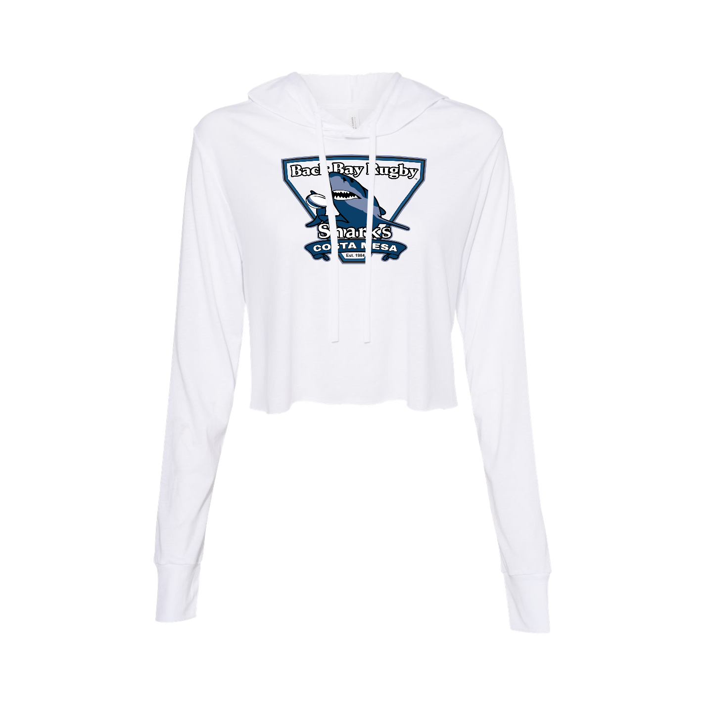 Back Bay Rugby - Crop Long Sleeve Hoodie Tee