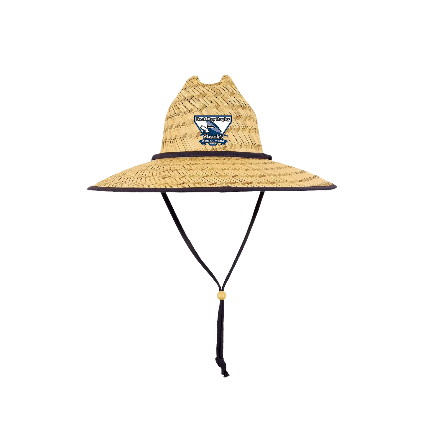Back Bay Rugby Classic Mat Straw Beach Hat